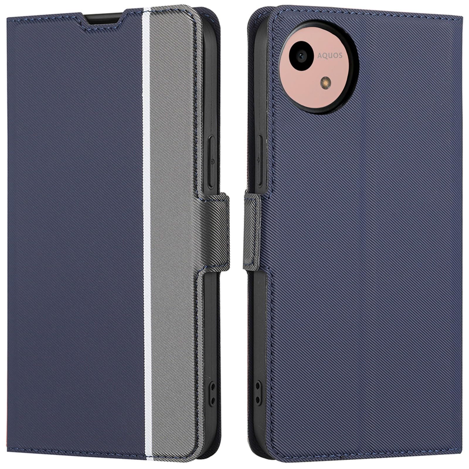 Amazon.co.jp: BonwFzin 適用 AQUOS wish4 ケース 手帳型 薄型 軽量